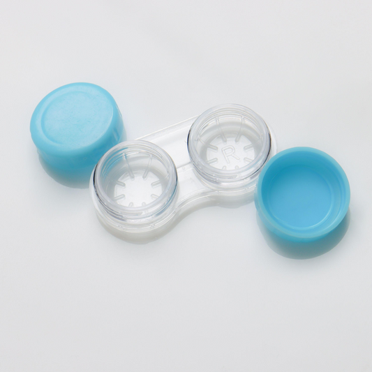 Boîte à lentilles bleu