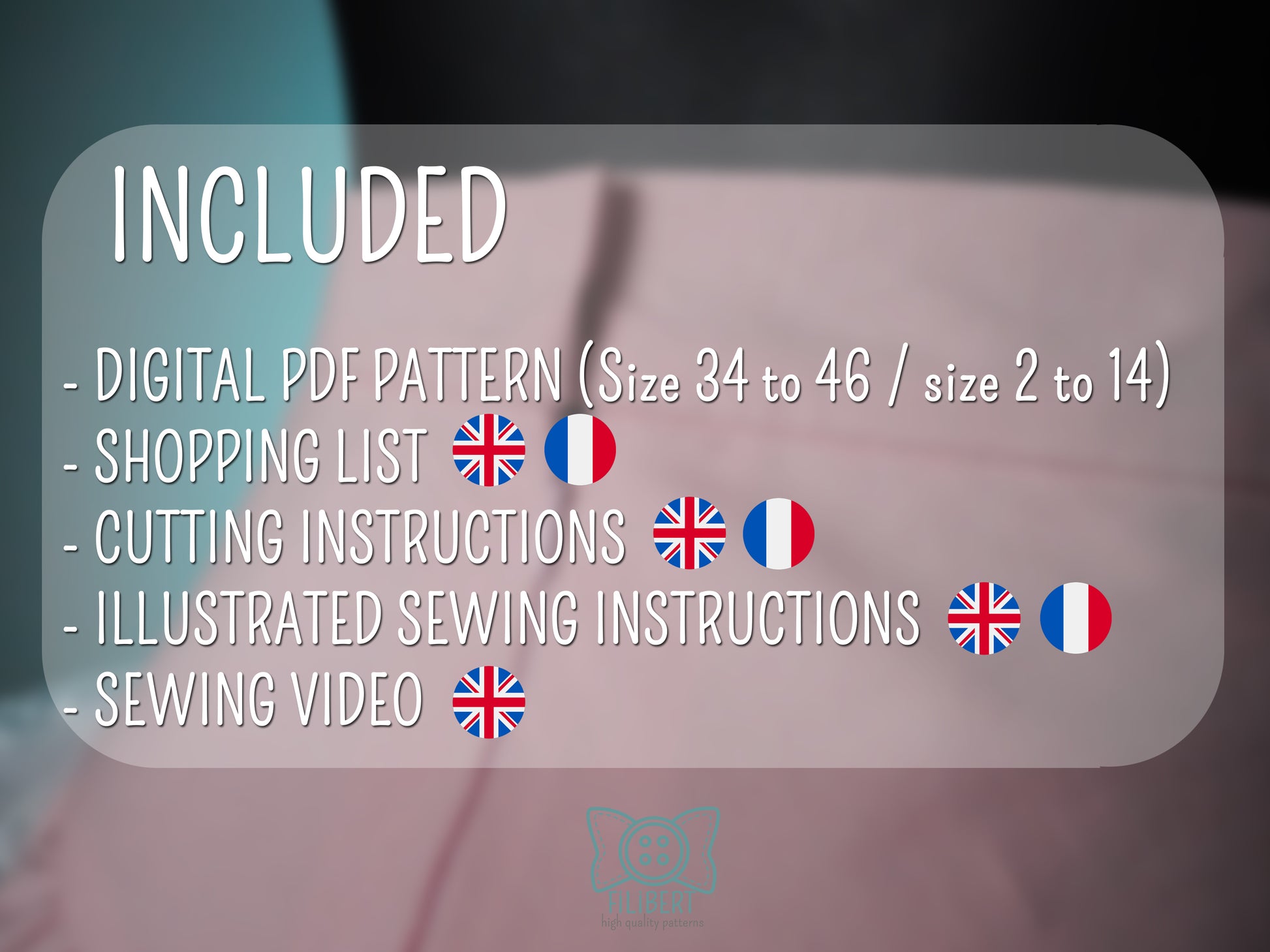 Patron Cosplay PDF - Bloomers Romantique Lolita - Filibert Patterns - vue 2