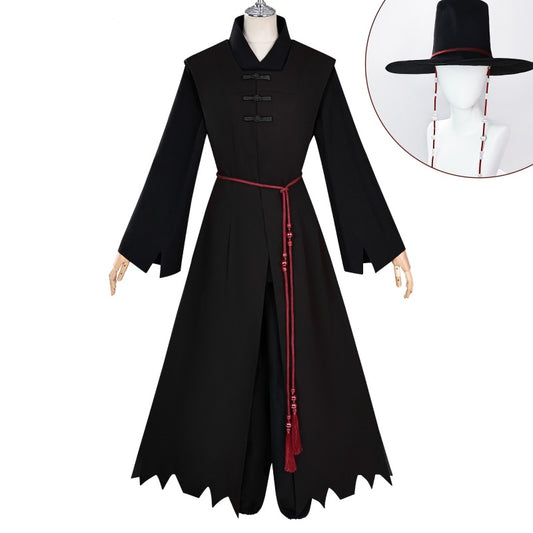 Costume démon Saja Boys Kpop Demon Hunter vue de face cosplay sombre