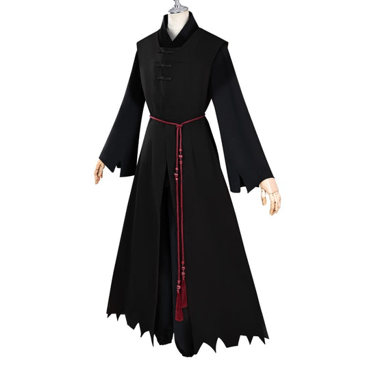 Costume démon Saja Boys Kpop Demon Hunter vue de côté cosplay sombre