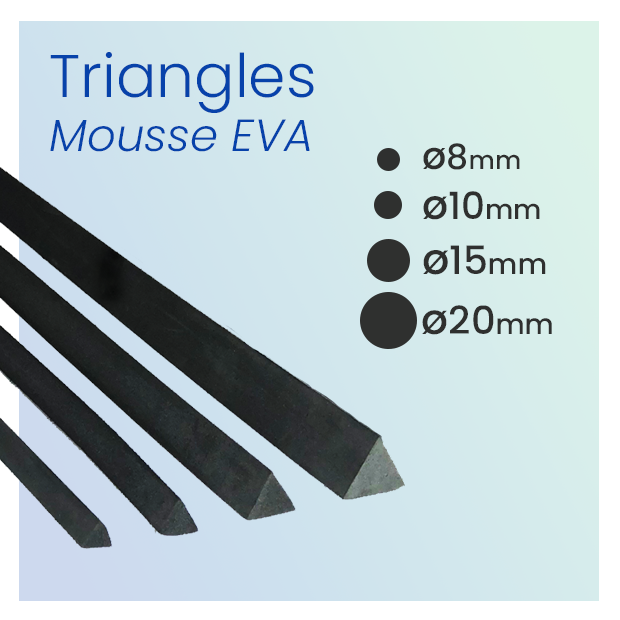 triangles mousse eva bevels foam