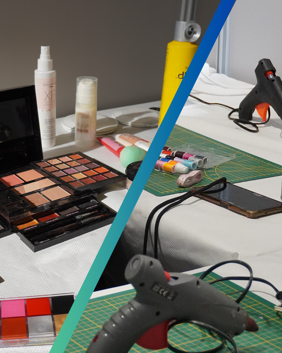 zone de maquillage et de réparation cosplay